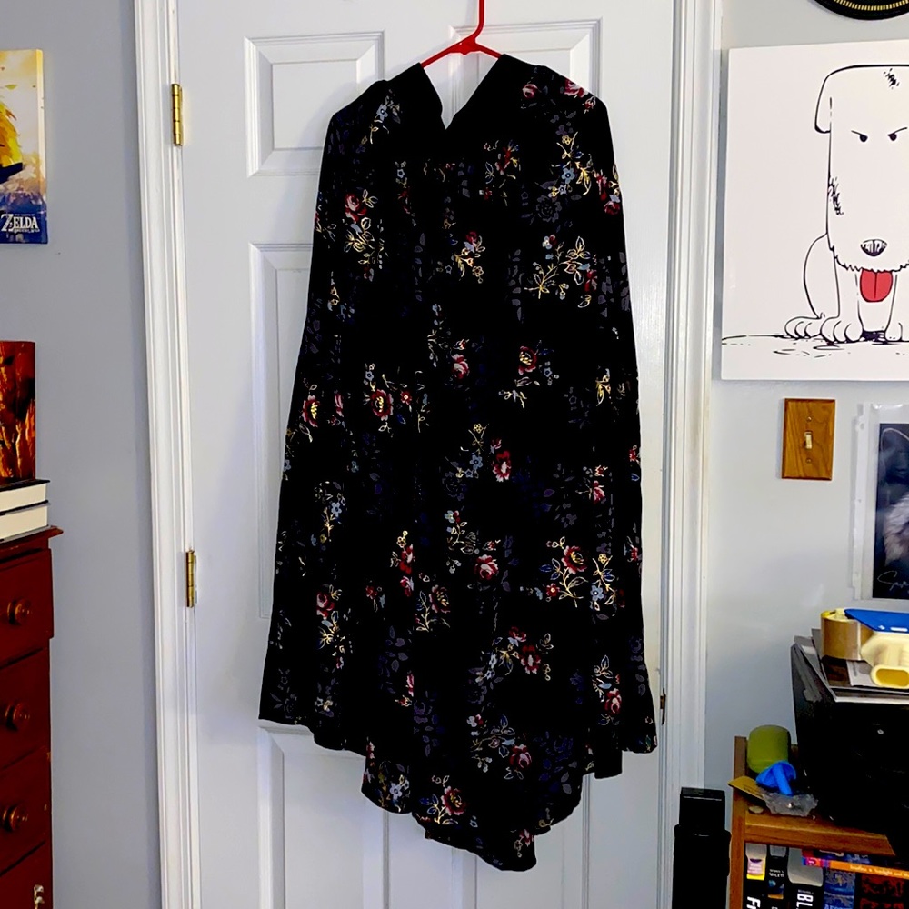 Black Chiffon Skirt